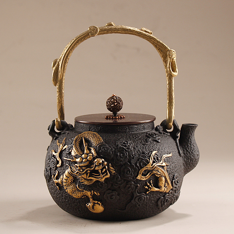 Cast Iron Tetsubin - 1.2L Cast Iron Water LETTLE/Gongfu Tea