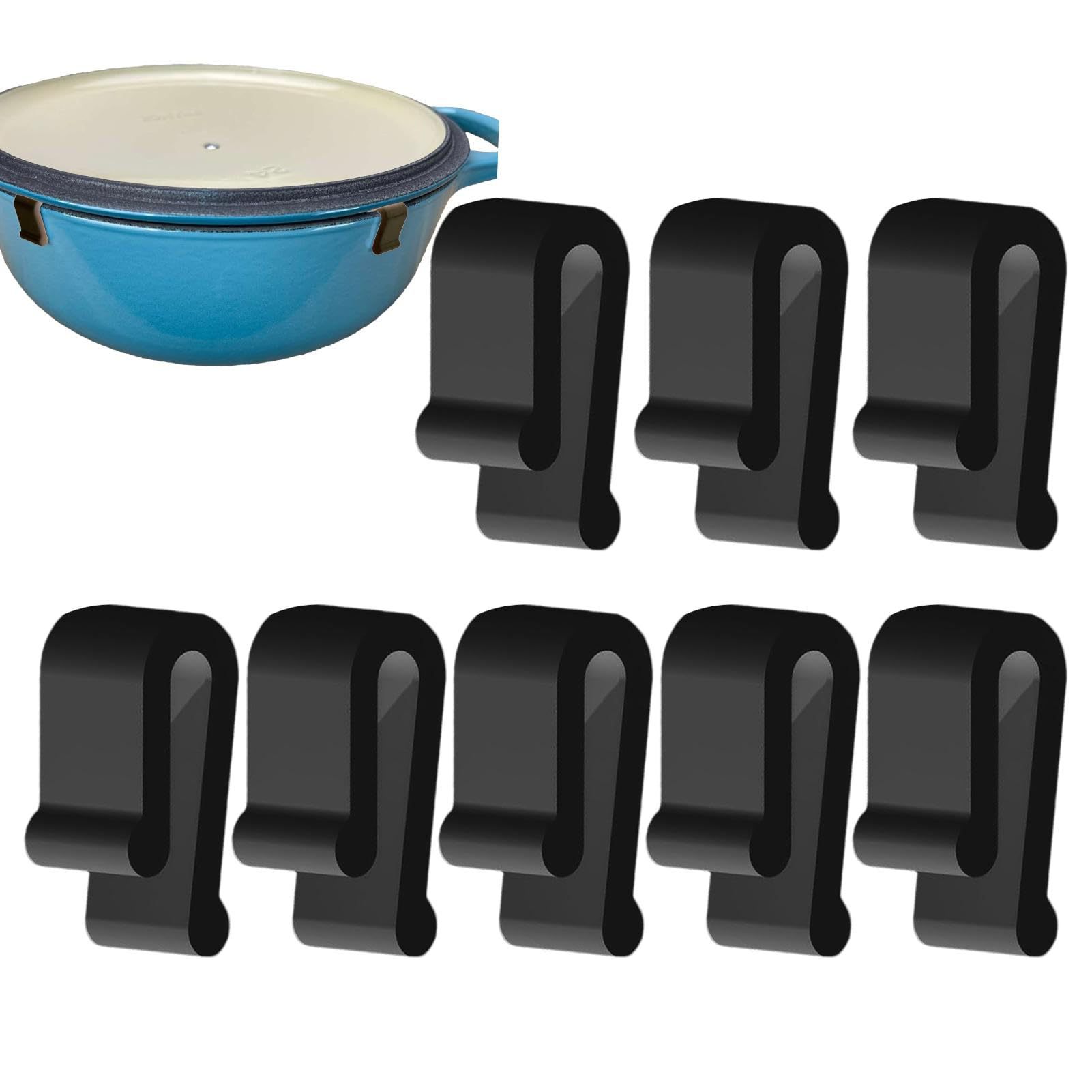 Cast Iron Tetsubin - Silicone Dutch Oven Protector Clips Food