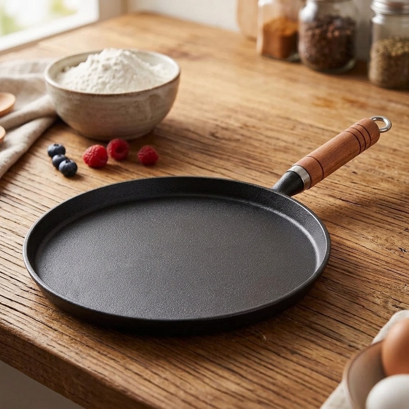 Cast Iron Tetsubin - 20/23/26cm Cast Iron Frying Pan Uncoated