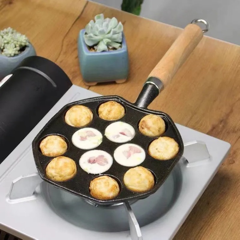Baking Takoyaki Pan 14 Holes G - огляд і ціна Cast Iron Tetsubin