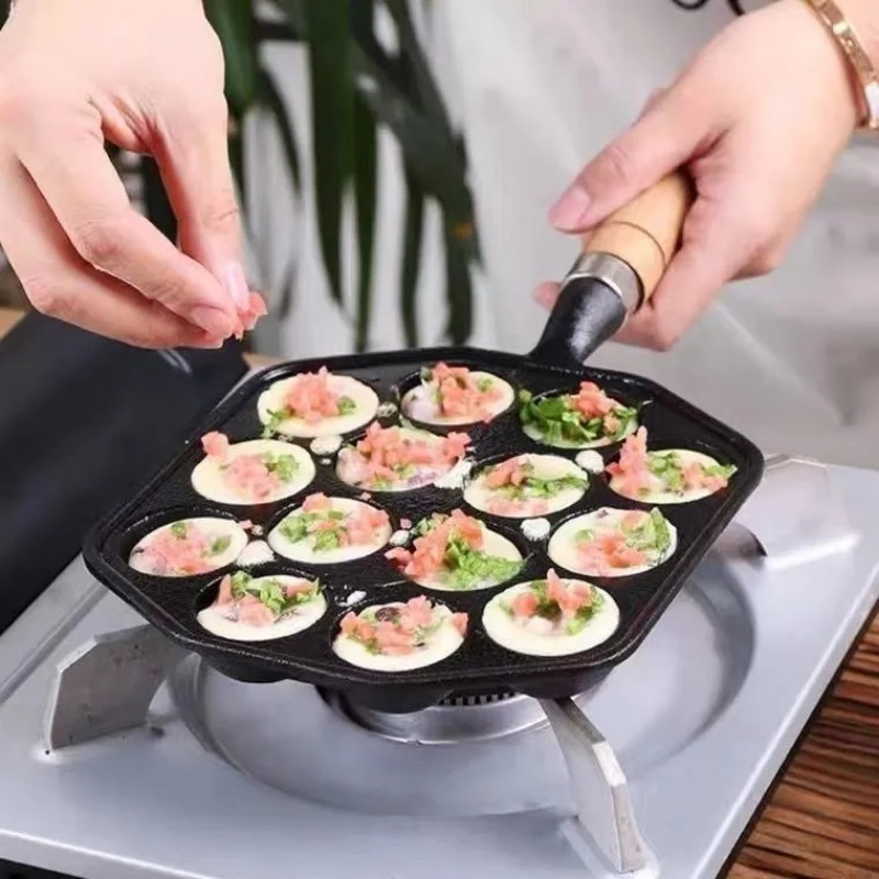 Baking Takoyaki Pan 14 Holes G - огляд і ціна Cast Iron Tetsubin