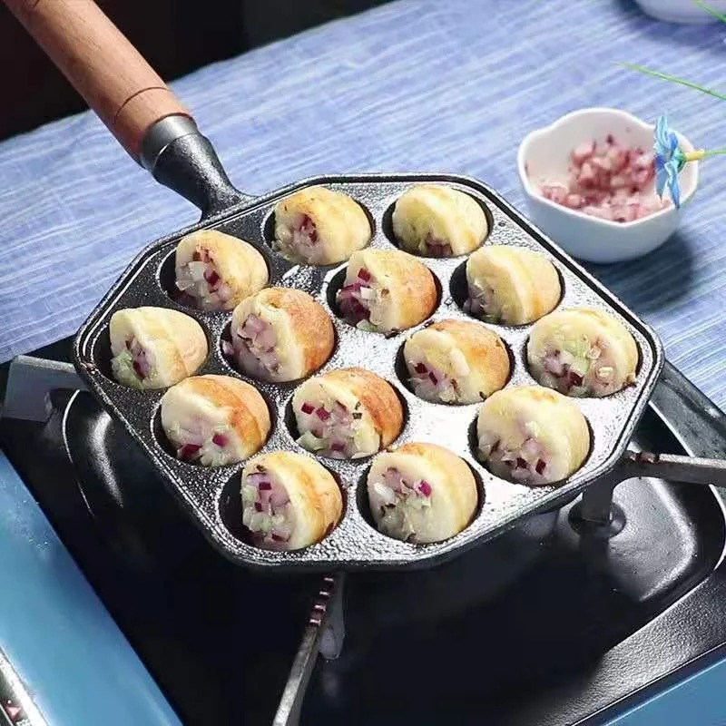 Baking Takoyaki Pan 14 Holes G - огляд і ціна Cast Iron Tetsubin