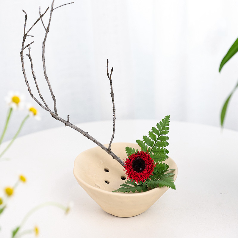 Caves Flower Bowls Ceramics Ze - огляд і ціна Ikebana Vase Kenzan