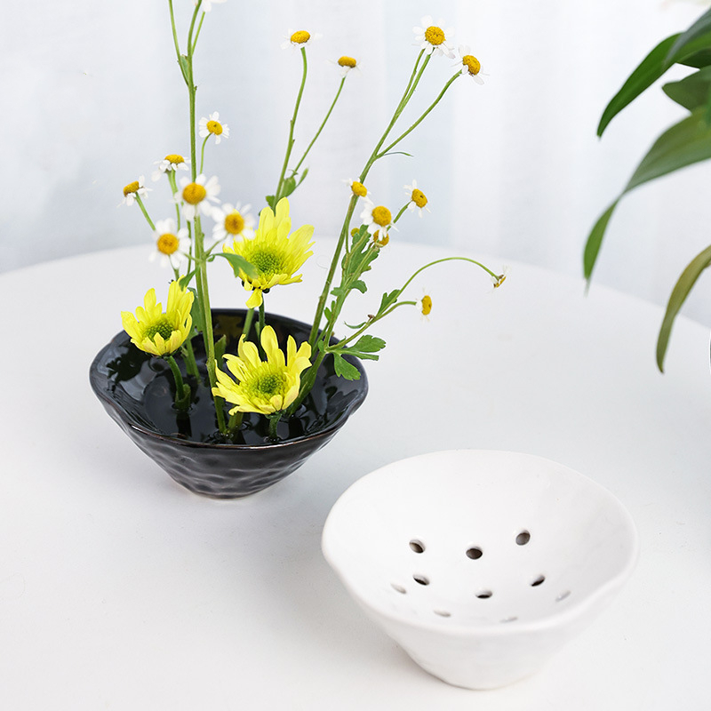 Caves Flower Bowls Ceramics Ze - огляд і ціна Ikebana Vase Kenzan