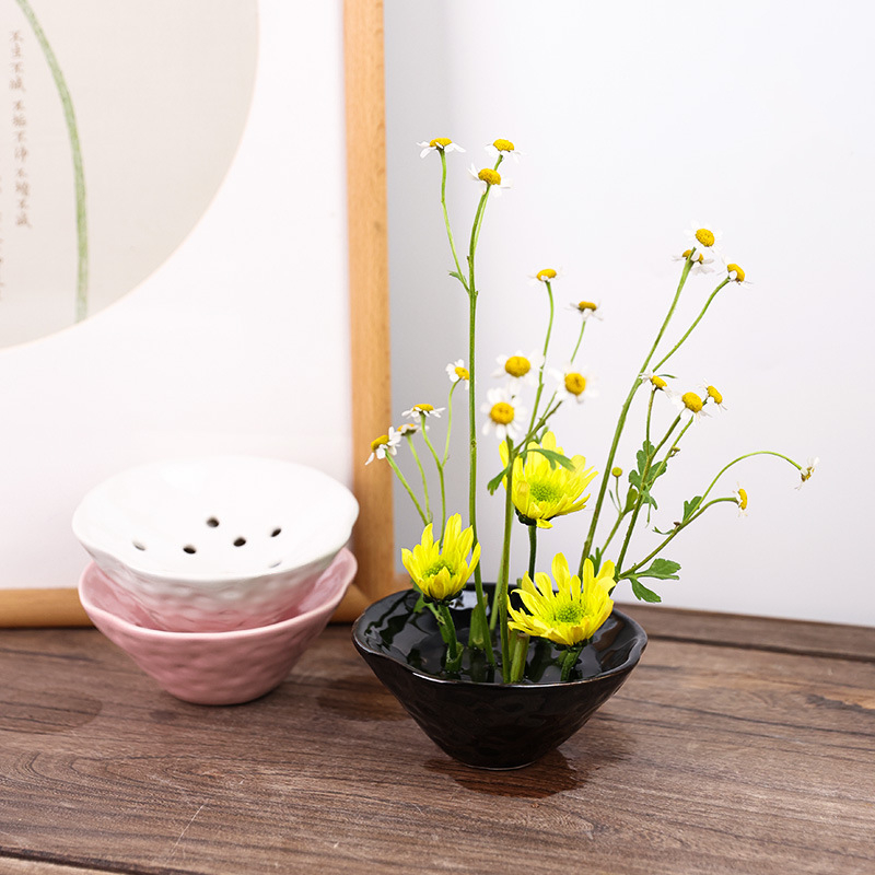 Caves Flower Bowls Ceramics Ze - огляд і ціна Ikebana Vase Kenzan