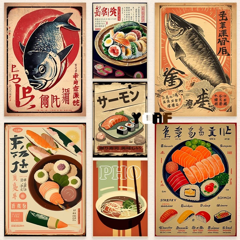 Vintage Japanese Food Poster C - огляд і ціна Japanese Food Lifestyle