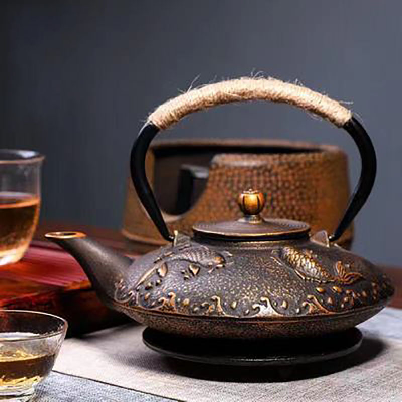 Cast Iron Teapot Set with Stra - огляд і ціна Cast Iron Tetsubin