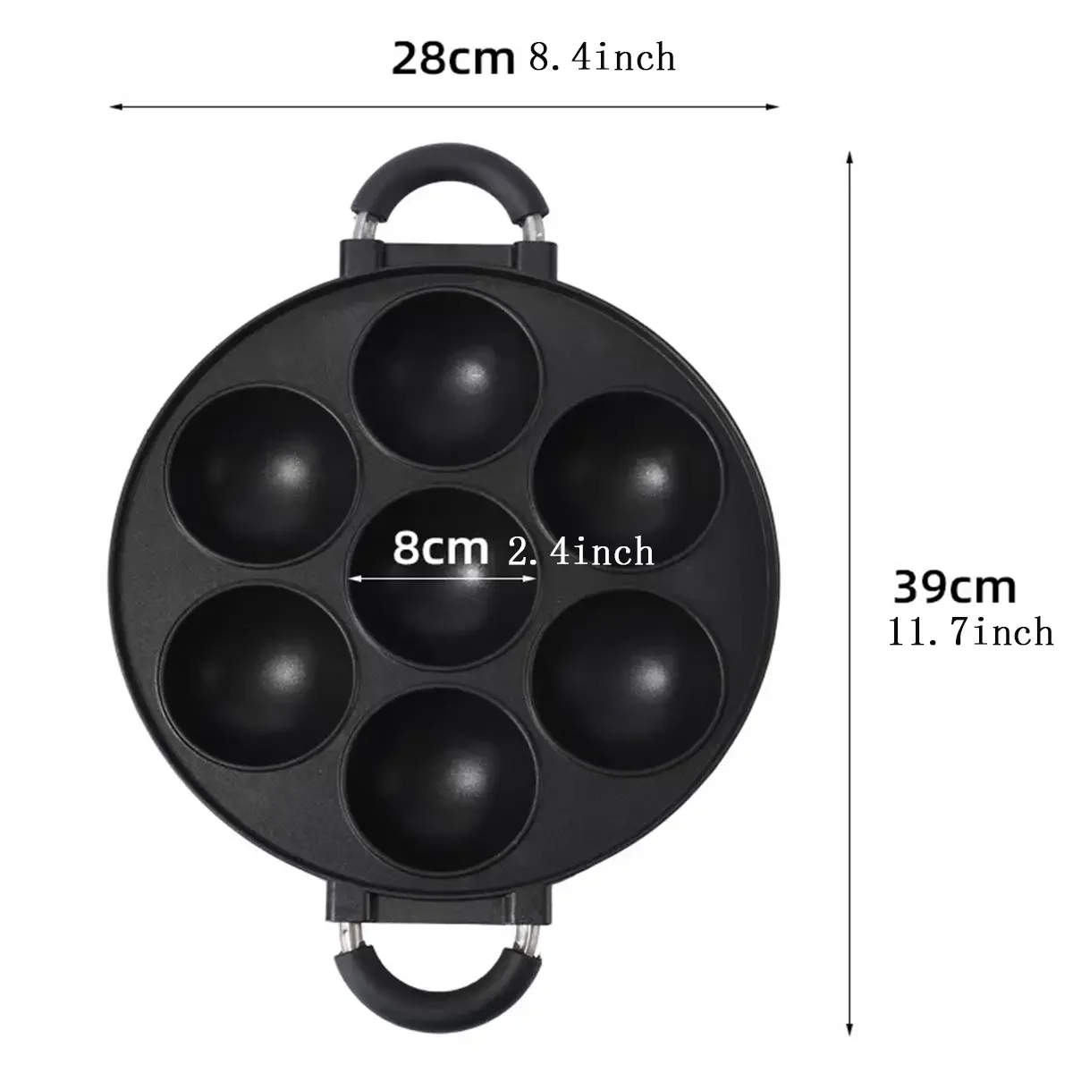 7 Hole Cake Cooking Pan Cast I - огляд і ціна Cast Iron Tetsubin