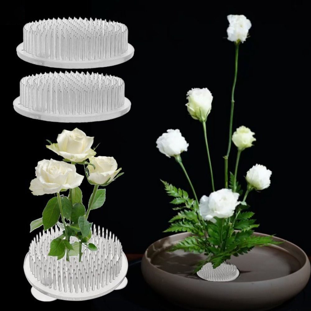 1/3Pcs Transparent Ikebana Ste - огляд і ціна Ikebana Vase Kenzan