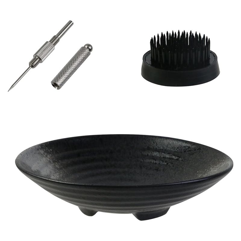 Ikebana Vase Kit, Ikebana Bowl - огляд і ціна Ikebana Vase Kenzan